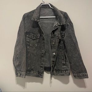 Black Jean Jacket. Brand new never worn. Oversized